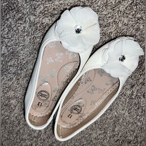 Wonder Nation Girls Flower Slip in Flats Size 13